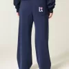Pantalones deportivos de pierna ancha con estampado gráfico de Los Ángeles Pantalones deportivos de pierna ancha con estampado gráfico de Los Ángeles