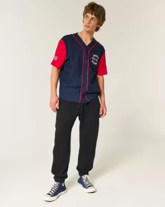 Pantalones deportivos holgados con cintura ceñida Pantalones deportivos holgados con cintura ceñida
