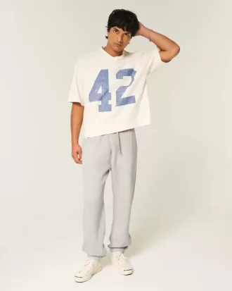 Pantalones deportivos holgados con cintura ceñida Pantalones deportivos holgados con cintura ceñida