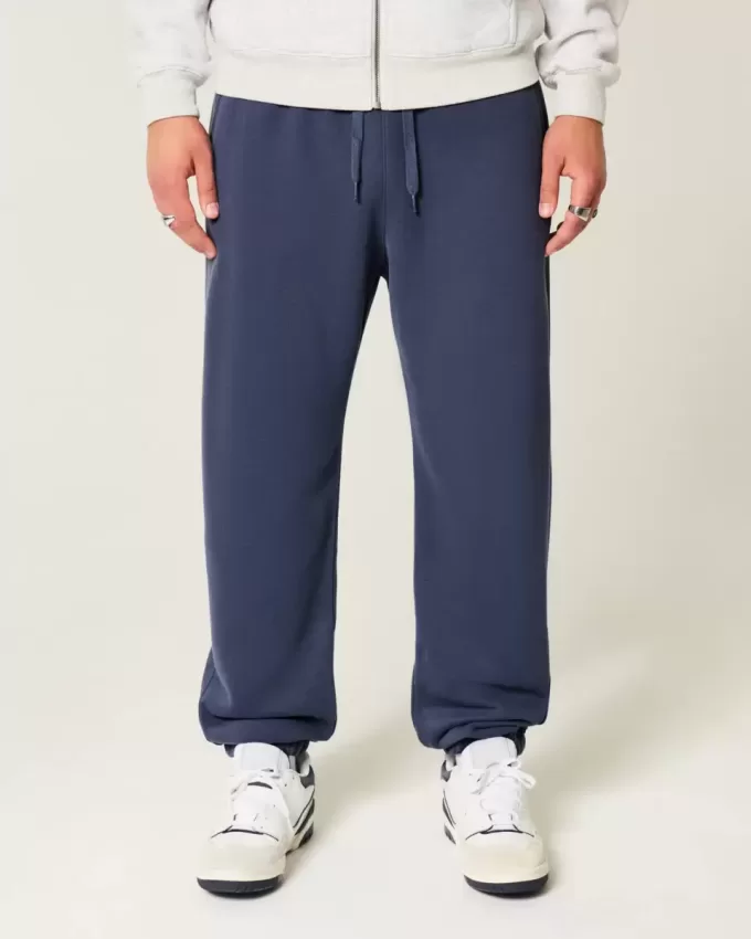 Pantalones deportivos holgados con cintura ceñida Pantalones deportivos holgados con cintura ceñida