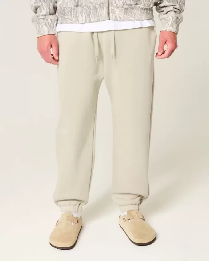 Pantalones deportivos holgados con cintura ceñida Pantalones deportivos holgados con cintura ceñida