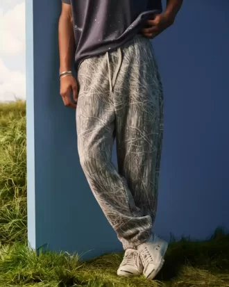 Pantalones deportivos holgados con cintura ceñida