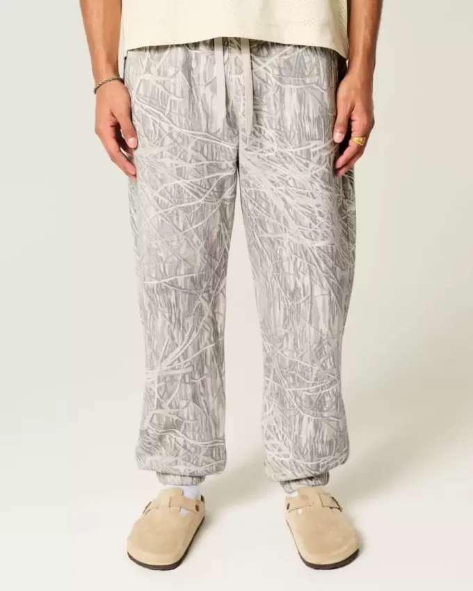 Pantalones deportivos holgados con cintura ceñida Pantalones deportivos holgados con cintura ceñida