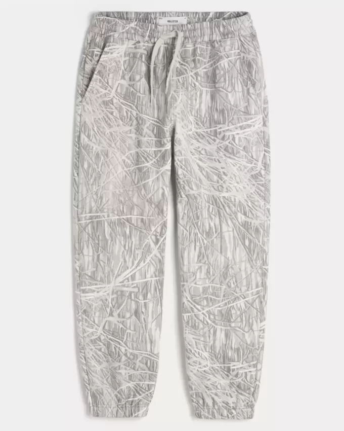 Pantalones deportivos holgados con cintura ceñida Pantalones deportivos holgados con cintura ceñida
