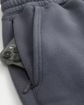 Pantalones deportivos holgados con estampado de cerezas y cintura alta