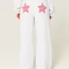 Pantalones deportivos holgados con estampado de estrellas Pantalones deportivos holgados con estampado de estrellas