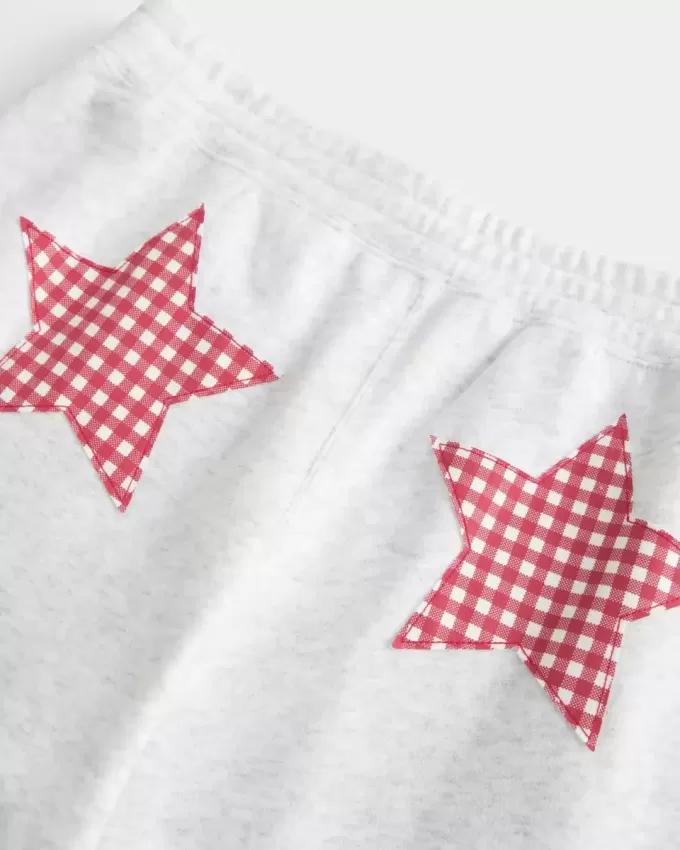 Pantalones deportivos holgados con estampado de estrellas Pantalones deportivos holgados con estampado de estrellas