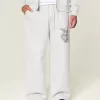 Pantalones deportivos holgados con estampado de ángel Pantalones deportivos holgados con estampado de ángel