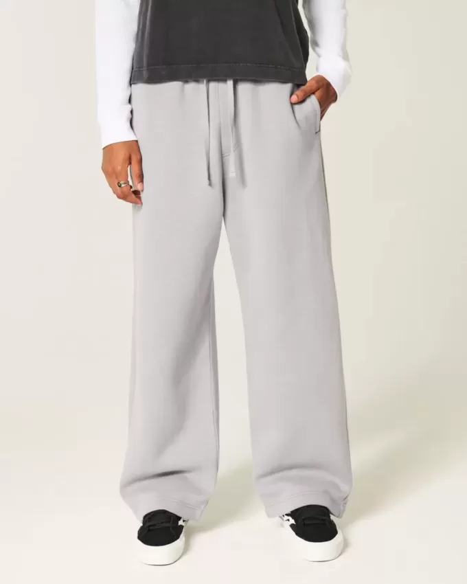 Pantalones deportivos holgados con gráfico de bolsillo trasero de Los Ángeles Pantalones deportivos holgados con gráfico de bolsillo trasero de Los Ángeles