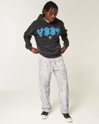 Pantalones deportivos holgados de camuflaje
