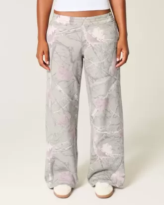 Pantalones deportivos holgados de camuflaje