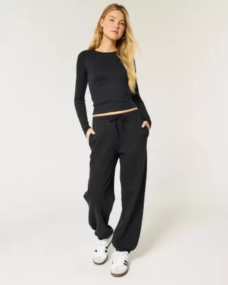 Pantalones deportivos holgados de polar