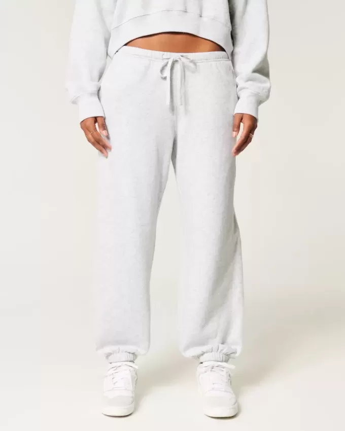 Pantalones deportivos holgados de polar Pantalones deportivos holgados de polar