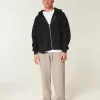 Pantalones deportivos holgados Y2K con dobladillo dividido Pantalones deportivos holgados Y2K con dobladillo dividido