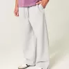 Pantalones deportivos holgados Y2K con dobladillo dividido Pantalones deportivos holgados Y2K con dobladillo dividido