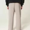 Pantalones deportivos holgados Y2K con dobladillo dividido Pantalones deportivos holgados Y2K con dobladillo dividido
