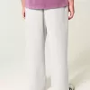 Pantalones deportivos holgados Y2K con dobladillo dividido Pantalones deportivos holgados Y2K con dobladillo dividido