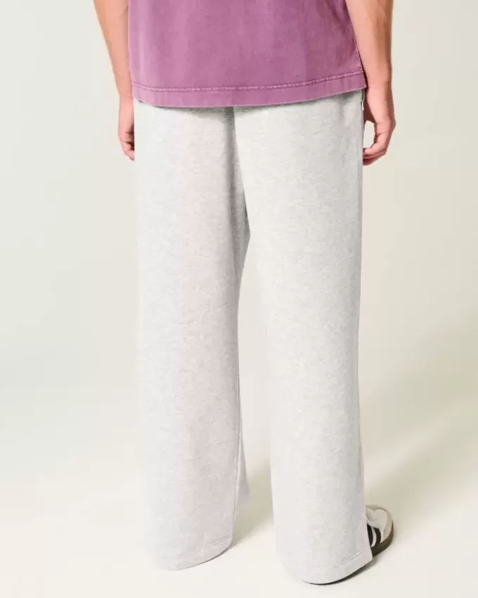 Pantalones deportivos holgados Y2K con dobladillo dividido Pantalones deportivos holgados Y2K con dobladillo dividido