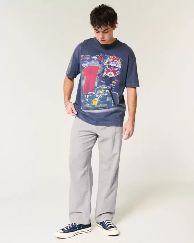 Pantalones holgados de cintura flexible de mezcla de lino Pantalones holgados de cintura flexible de mezcla de lino