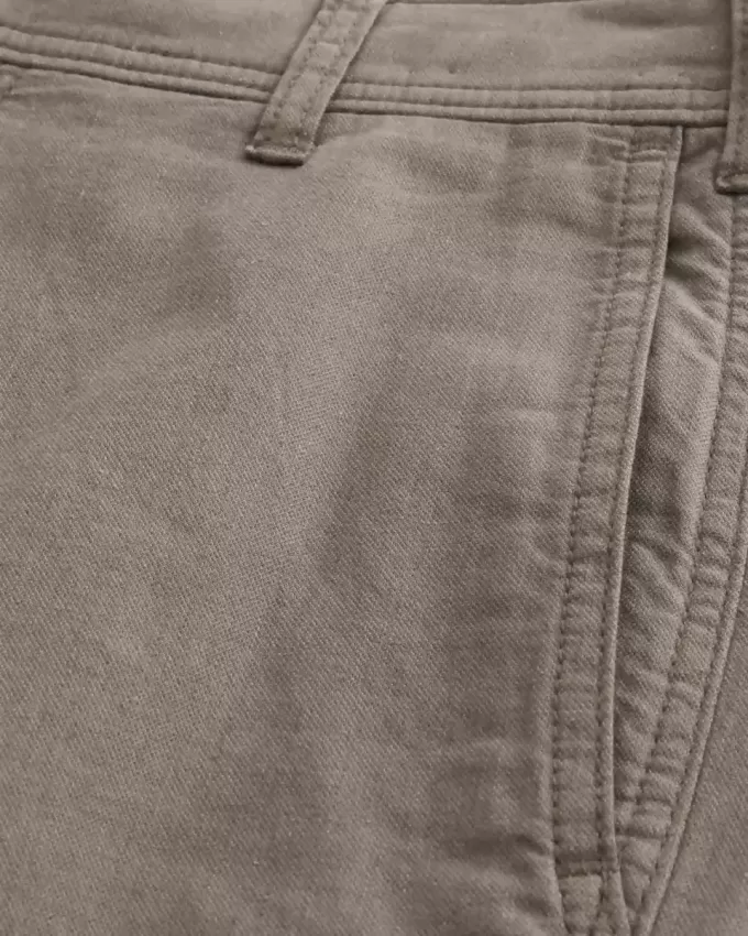 Pantalones holgados de cintura flexible de mezcla de lino Pantalones holgados de cintura flexible de mezcla de lino