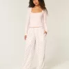 Pantalones holgados de franela Pantalones holgados de franela