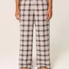 Pantalones holgados de franela Pantalones holgados de franela