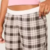 Pantalones holgados de franela Pantalones holgados de franela