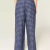 Pantalones holgados de franela con gráficos de números Pantalones holgados de franela con gráficos de números
