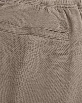 Pantalones holgados de mezcla de lino