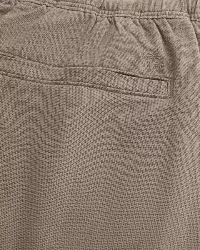 Pantalones holgados de mezcla de lino Pantalones holgados de mezcla de lino