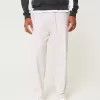 Pantalones holgados de mezcla de lino Pantalones holgados de mezcla de lino