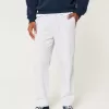 Pantalones holgados de mezcla de lino Pantalones holgados de mezcla de lino