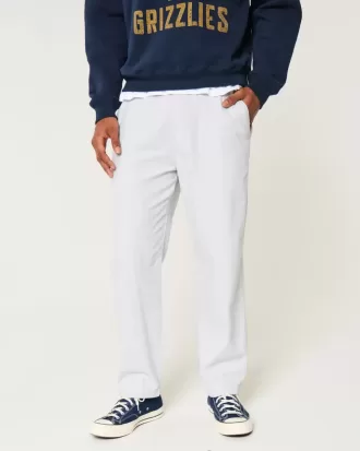 Pantalones holgados de mezcla de lino Pantalones holgados de mezcla de lino