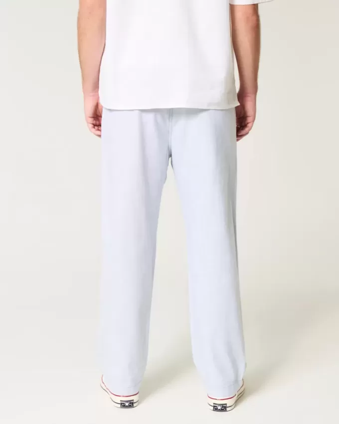 Pantalones holgados de mezcla de lino Pantalones holgados de mezcla de lino