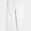 Pantalones holgados de mezcla de lino Pantalones holgados de mezcla de lino