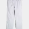 Pantalones holgados de mezcla de lino Pantalones holgados de mezcla de lino
