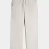 Pantalones holgados de mezcla de lino Pantalones holgados de mezcla de lino