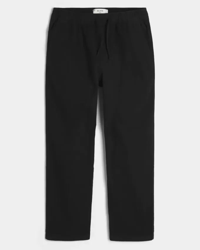 Pantalones holgados de mezcla de lino Pantalones holgados de mezcla de lino