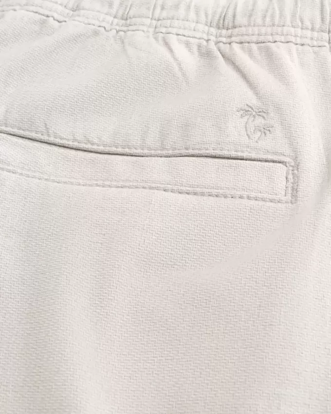 Pantalones holgados de mezcla de lino Pantalones holgados de mezcla de lino