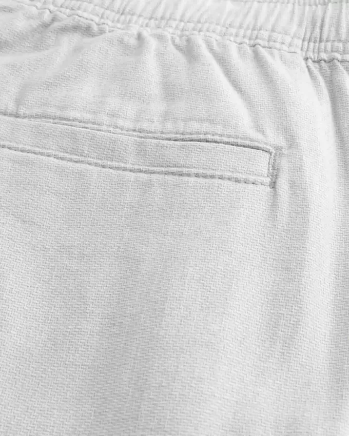 Pantalones holgados de mezcla de lino Pantalones holgados de mezcla de lino