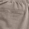 Pantalones holgados de mezcla de lino Pantalones holgados de mezcla de lino