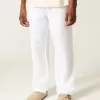 Pantalones holgados de seersucker Pantalones holgados de seersucker