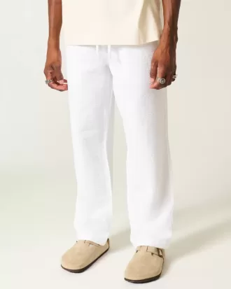 Pantalones holgados de seersucker