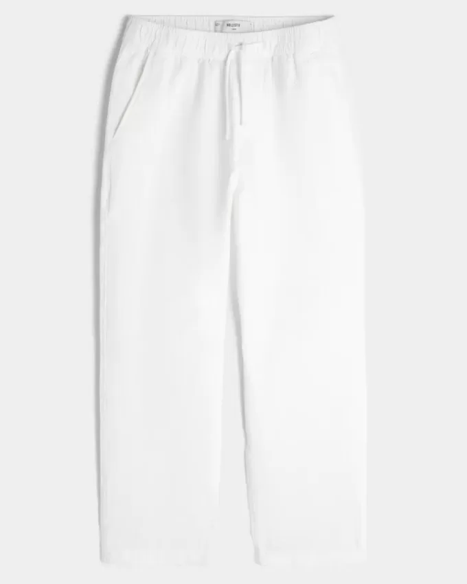 Pantalones holgados de seersucker Pantalones holgados de seersucker
