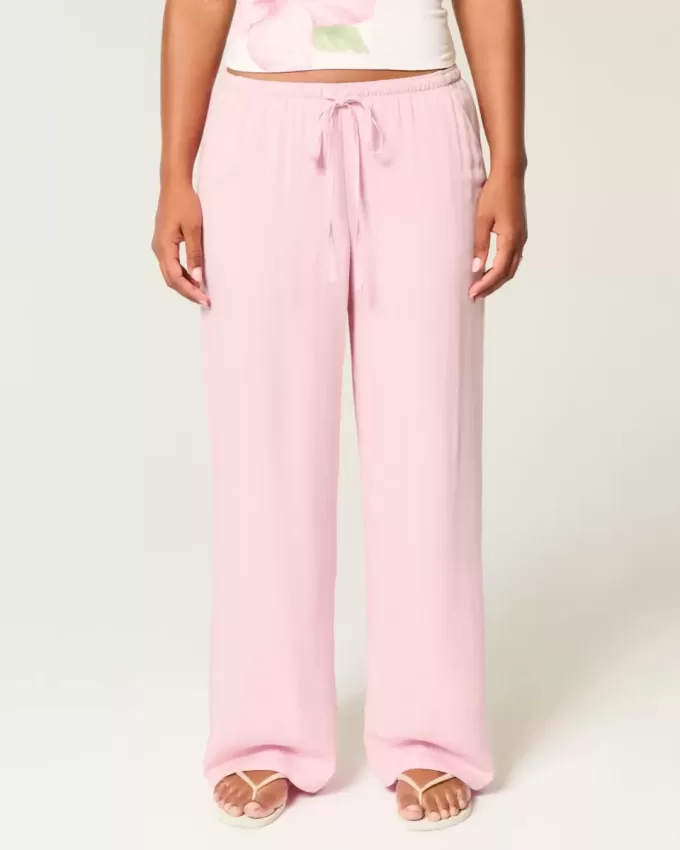 Pantalones holgados de tiro bajo Pantalones holgados de tiro bajo