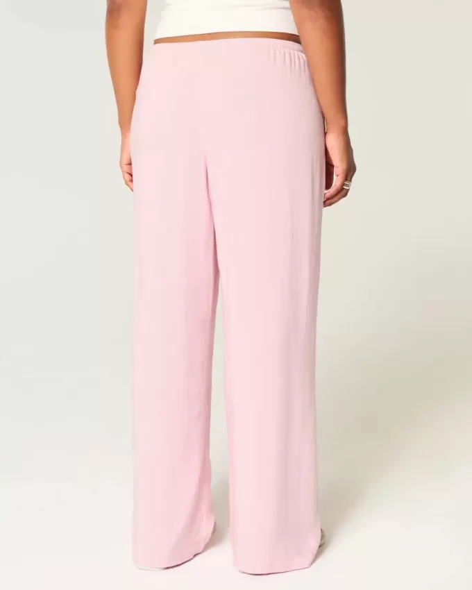 Pantalones holgados de tiro bajo Pantalones holgados de tiro bajo