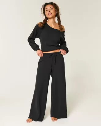 Pantalones holgados y acogedores de waffle de Gilly Hicks Pantalones holgados y acogedores de waffle de Gilly Hicks