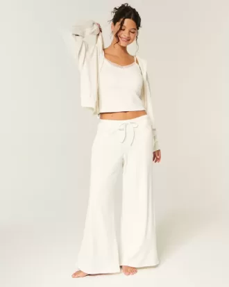 Pantalones holgados y acogedores de waffle de Gilly Hicks Pantalones holgados y acogedores de waffle de Gilly Hicks