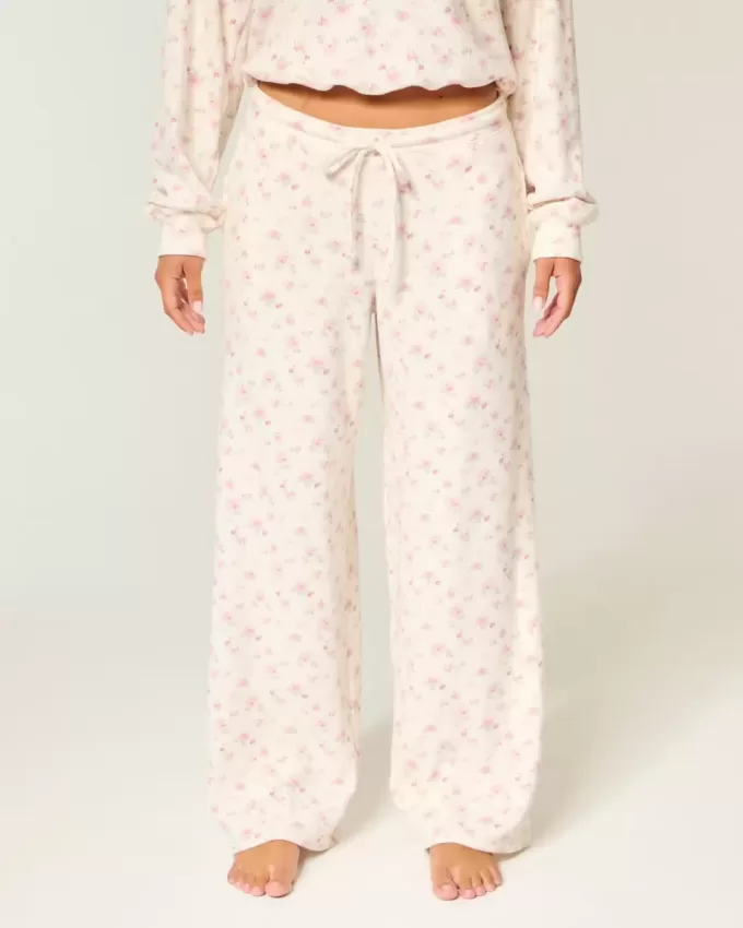 Pantalones holgados y acogedores de waffle de Gilly Hicks Pantalones holgados y acogedores de waffle de Gilly Hicks