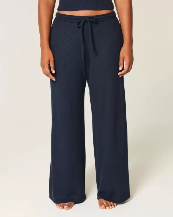 Pantalones holgados y acogedores de waffle de Gilly Hicks Pantalones holgados y acogedores de waffle de Gilly Hicks
